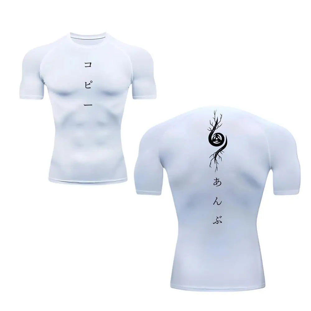Compression Shirts for Men Gym Workout Running Tshirt Summer Athletic Quick Dry Tees Tops Short Sleeve Rash Guard  mens t shirt