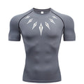 Anime Men's Compression Shirt Fitness Sport Running Tight Gym TShirts Athletic Workout Quick Dry Tops Tee Summer