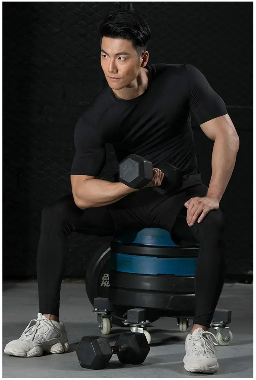Men's Print Compression Shirts Summer Short Sleeve Rash Guard Gym Workout T-shirt Athletic Quick Dry Baselayer Undershirts Tops