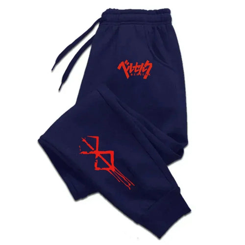 2025 Men Sweatpants Japanese Anime Berserk Print Fleece Joggers for Women Trousers Fitness Workout Running Pants Unisex  S-3XL