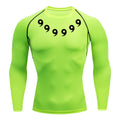 Print Compression Shirts for Men Gym Workout Athletic Quick Dry Tshirts Tops Training Running Baselayers Undershirts Rash Guard